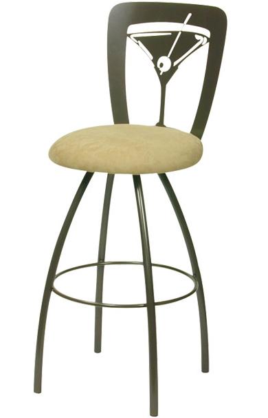 Trica Contemporary Seating Martini Martini Swivel Bar Stool Lucas